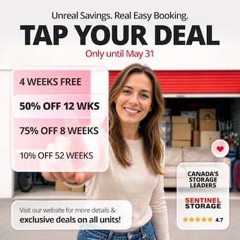 Sentinel Self Storage - Calgary Central Promotion